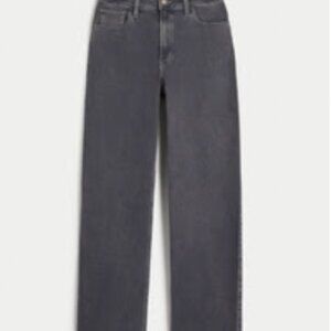 HOLLISTER Ultra High-Rise Blue Grey Dad Jeans